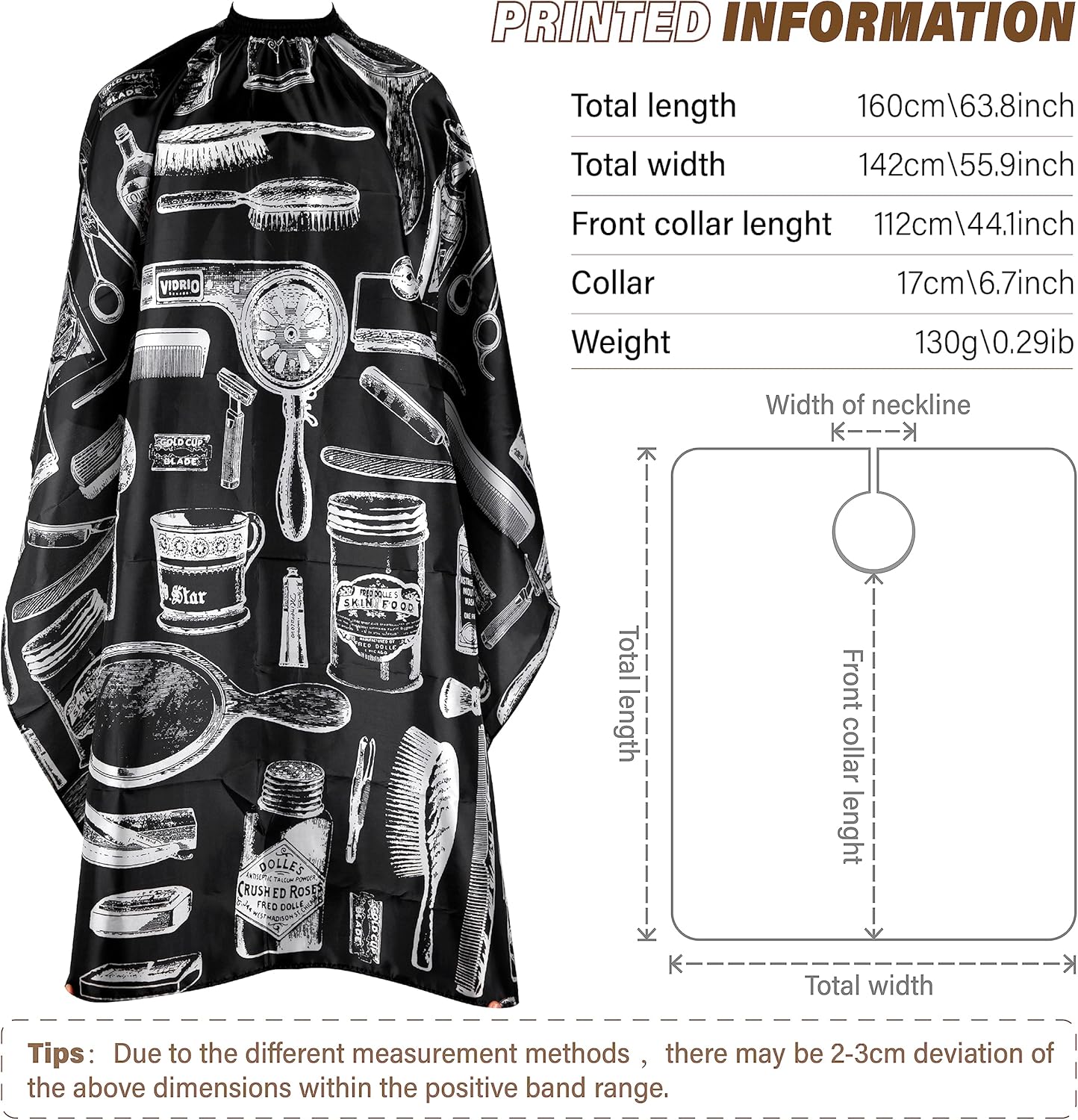 12PCS Barber Hair Cutting Kit – Combs, Cape & Brushes for Professionals - Image 2